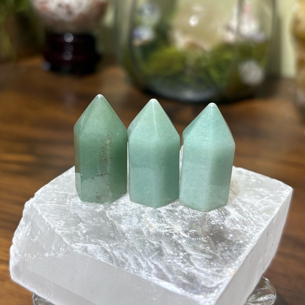 Mini green aventurine tower bundle.